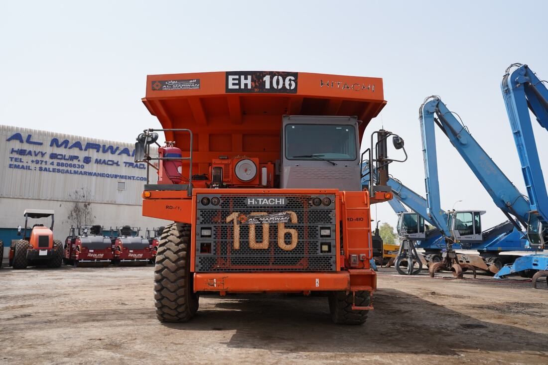 2011 Hitachi EH1100-3 Rigid Dump Truck front view - Al Marwan Heavy Machinery