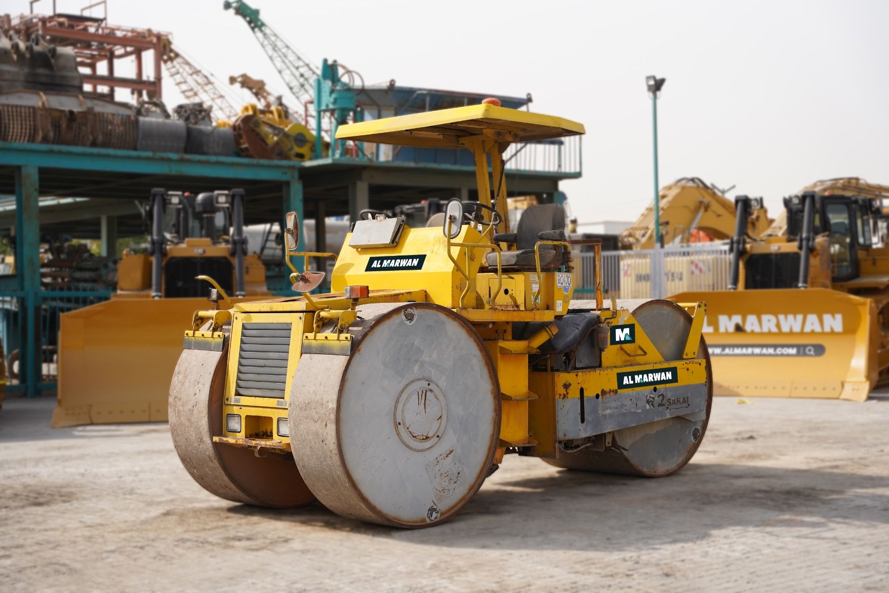1992 Sakai R2S Three-Wheel Steel Drum Roller