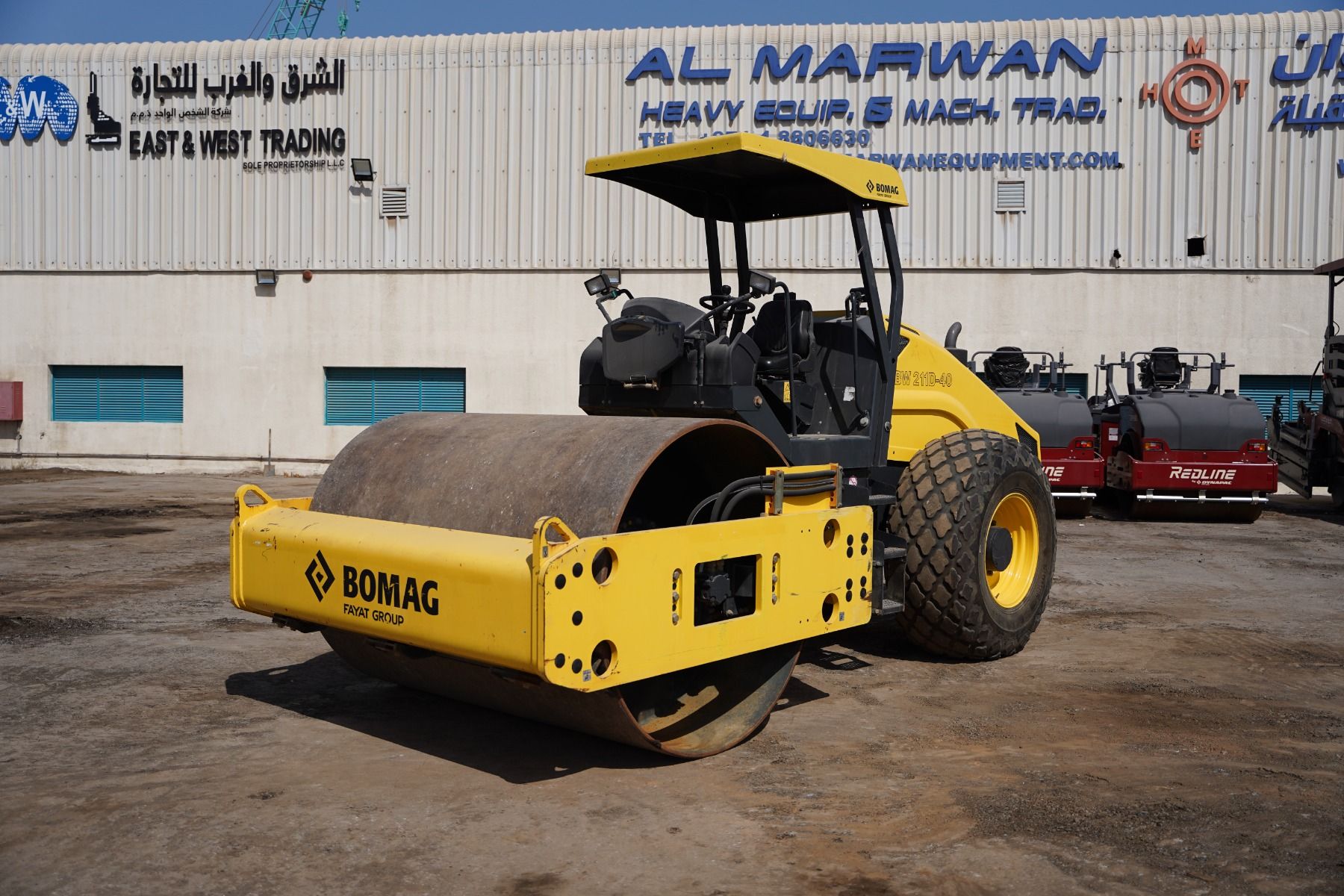 2018 Like-New Bomag BW 211 D-40 Single Drum Roller